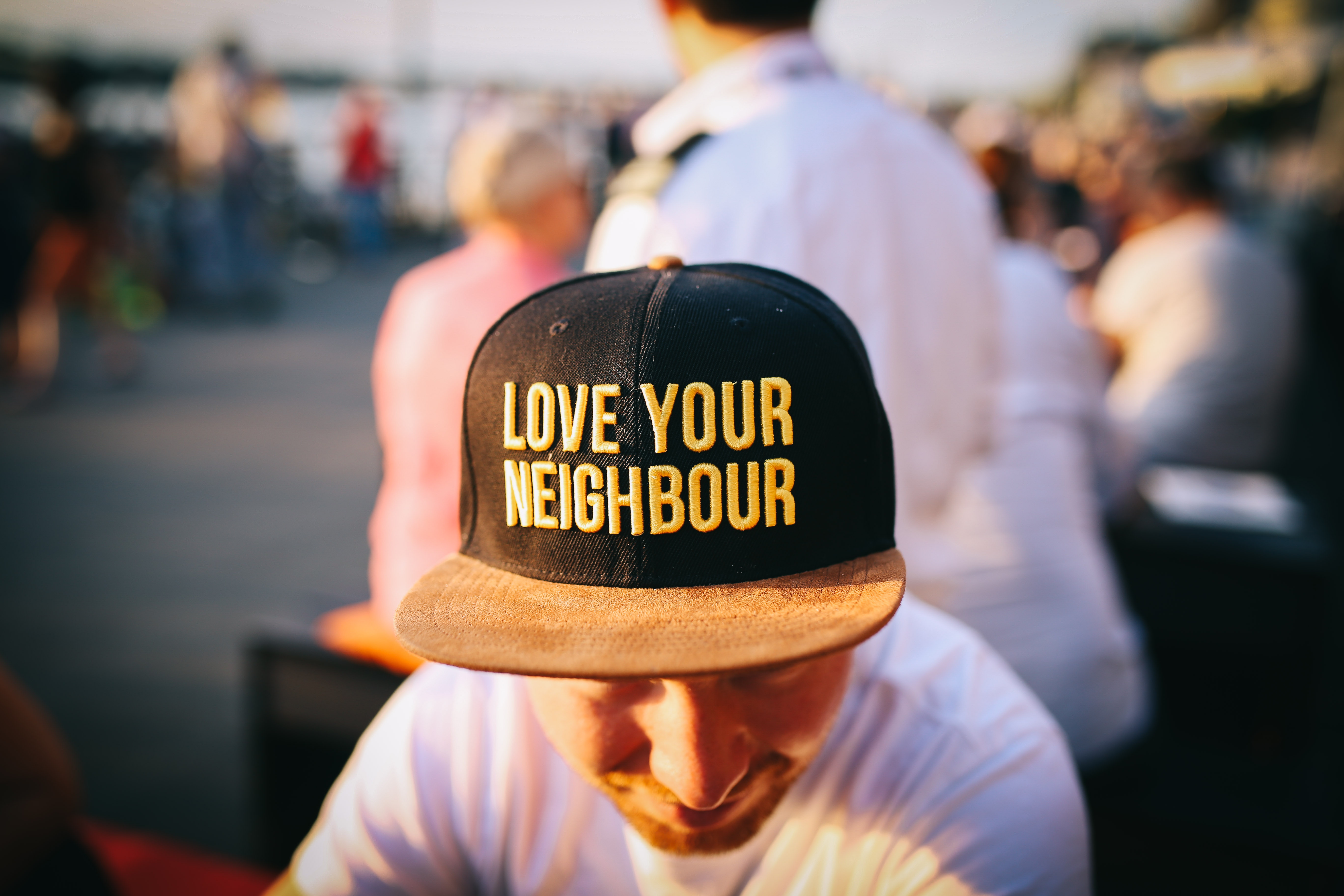 love your neighbor stock photo